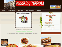 Tablet Screenshot of pizzabynapoliaz.com